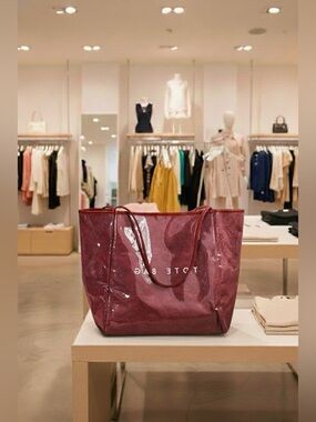 Zenana PVC KRAFT WEEKENDER TOTE BAG